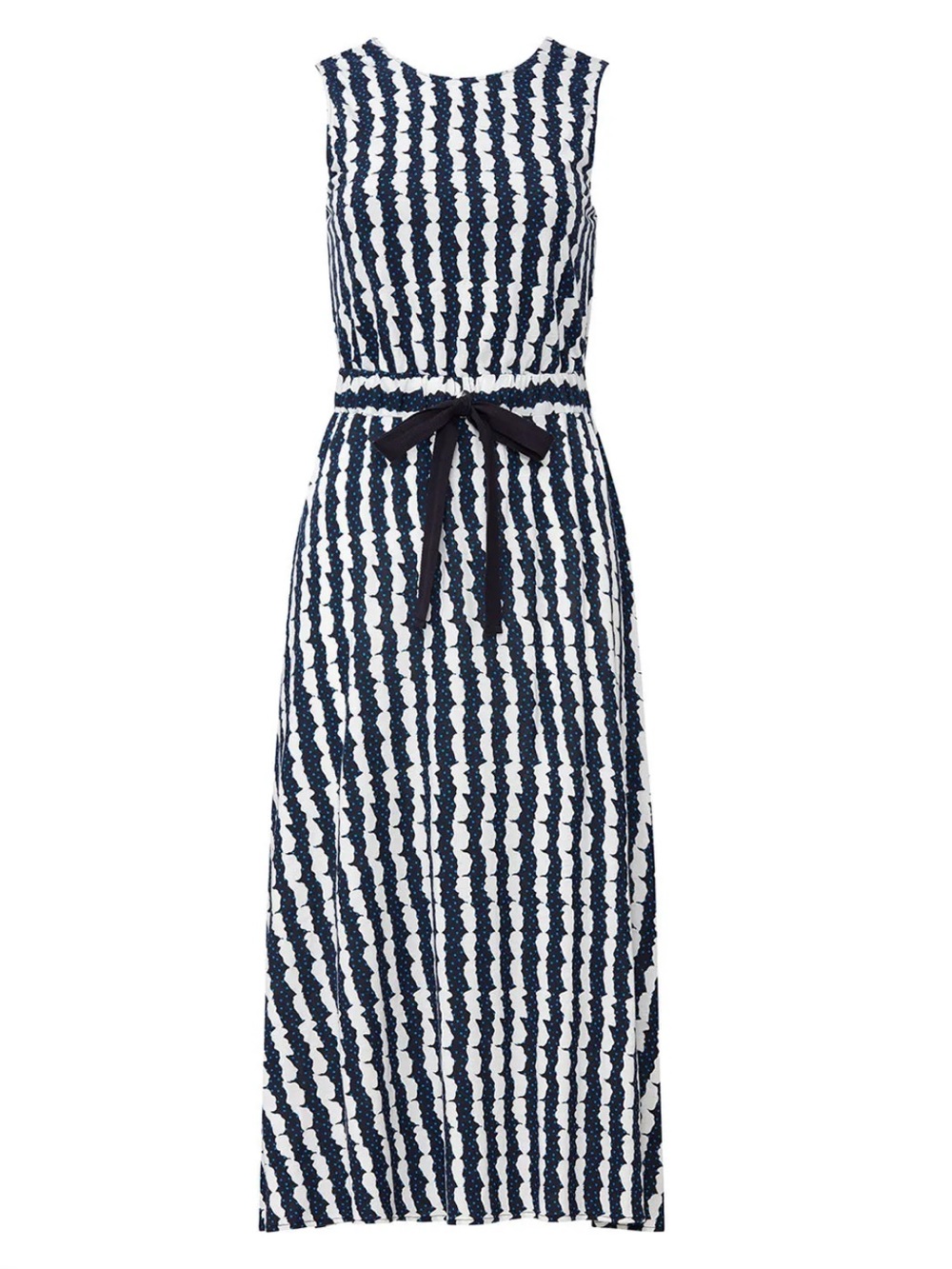 Chinti & Parker Whirl Print Twist Back Dress sz. M